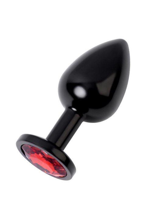 Black anal plug TOYFA Metal,with a ruby colored gem Metal by TOYFA