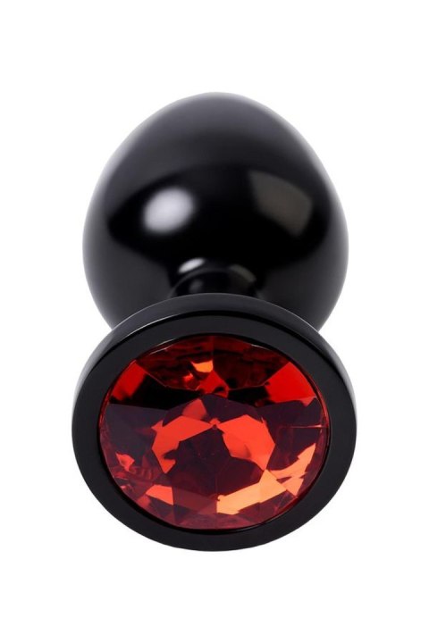 Black anal plug TOYFA Metal,with a ruby colored gem Metal by TOYFA