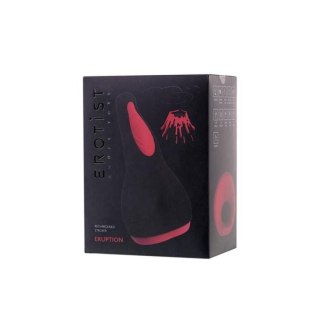 EROTIST Eruption; Rechargeable masturbator, Silicone, Black, 18.5 cm. Erotist