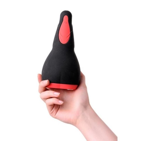 EROTIST Eruption; Rechargeable masturbator, Silicone, Black, 18.5 cm. Erotist