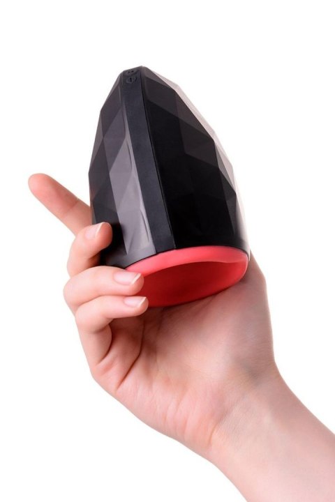 EROTIST Magma; Rechargeable masturbator with heating, Silicone, Black, 12 cm Erotist