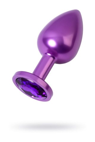 Purple anal plug TOYFA Metal,with a amethyst colored gem Metal by TOYFA