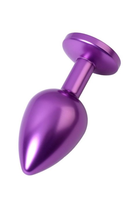 Purple anal plug TOYFA Metal,with a amethyst colored gem Metal by TOYFA