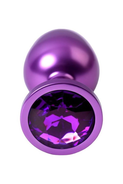 Purple anal plug TOYFA Metal,with a amethyst colored gem Metal by TOYFA