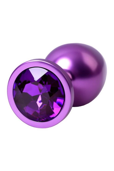 Purple anal plug TOYFA Metal,with a amethyst colored gem Metal by TOYFA