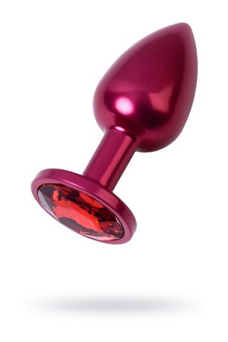 Red anal plug TOYFA Metal with a red colored gem Metal by TOYFA