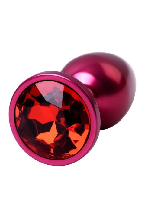 Red anal plug TOYFA Metal with a red colored gem Metal by TOYFA