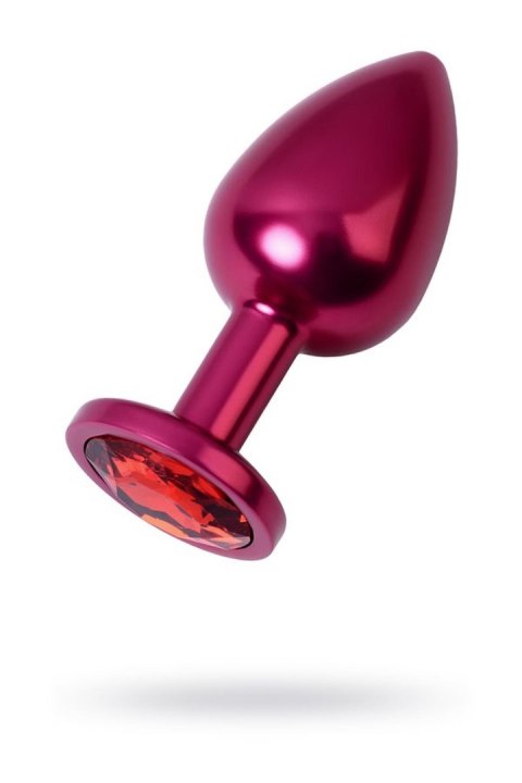 Red anal plug TOYFA Metal with red gem Metal by TOYFA