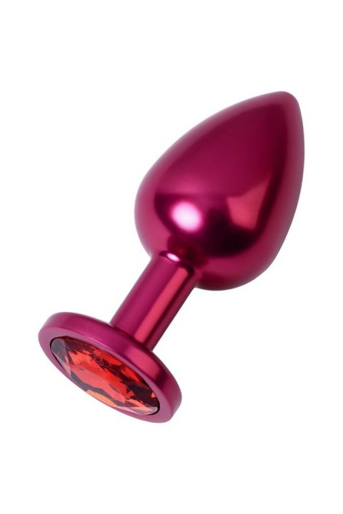 Red anal plug TOYFA Metal with red gem Metal by TOYFA