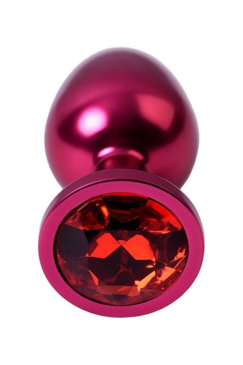 Red anal plug TOYFA Metal with red gem Metal by TOYFA