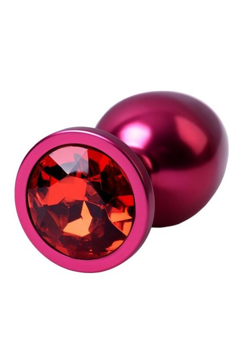 Red anal plug TOYFA Metal with red gem Metal by TOYFA