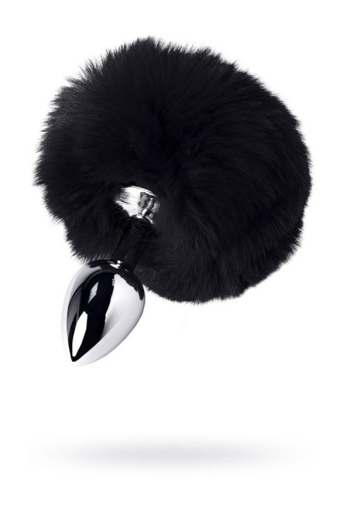 Silver anal plug TOYFA Metal with faux fur Metal by TOYFA