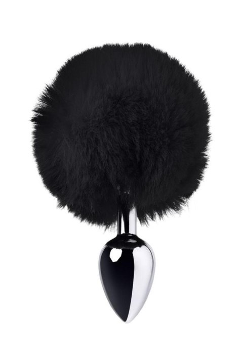 Silver anal plug TOYFA Metal with faux fur Metal by TOYFA