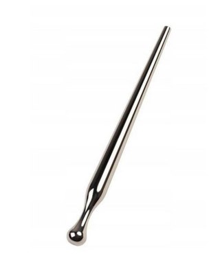 Silver urethral plug TOYFA Metal, length 8,5 cm, diameter 0,3-0,8 cm, weight 30 gr Metal by TOYFA