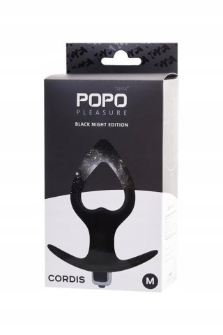 TOYFA POPO Pleasure Anal Plug Cordis M Vibro Black TOYFA - Boys of Toys Sp. z o.o. (dystrybutor)