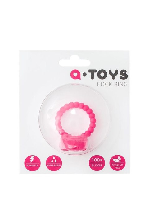 A-TOYS, Penis VibroRing, Silicone, Pink, O3.5 cm A-Toys