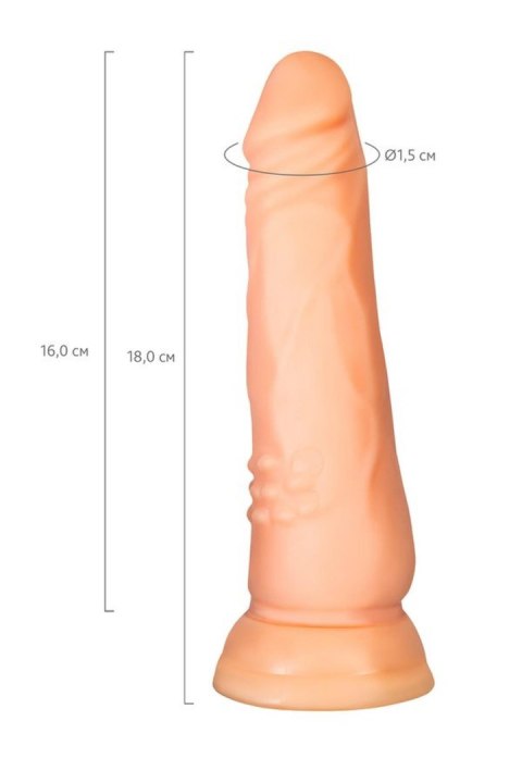 A-TOYS, Realistic Dildo, TPE, Flesh, 16.8 cm A-Toys