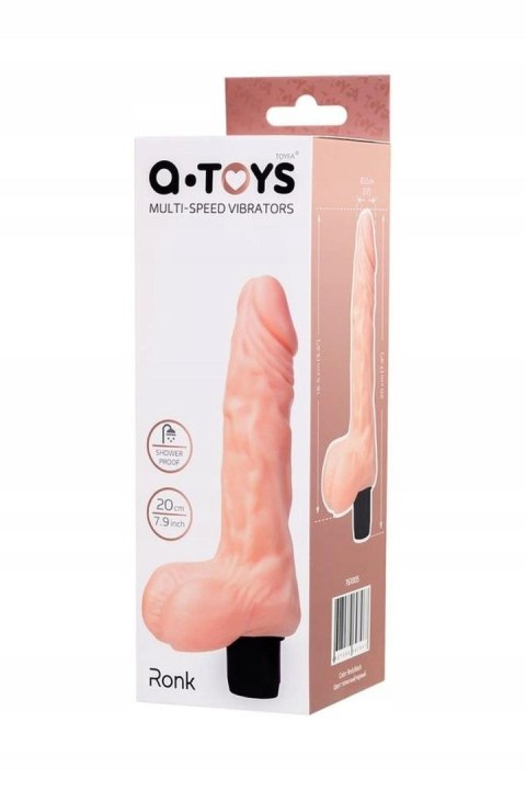 A-TOYS, Realistic Multi-Speed vibrator,, TPE, vibration modes, 14cm A-Toys