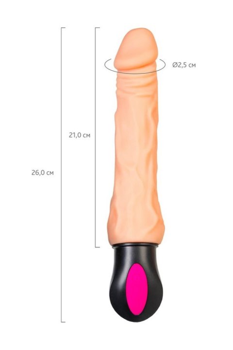 A-TOYS Realistic Vibrator with heating, TPE, 12 Modes, bendable, recharble A-Toys