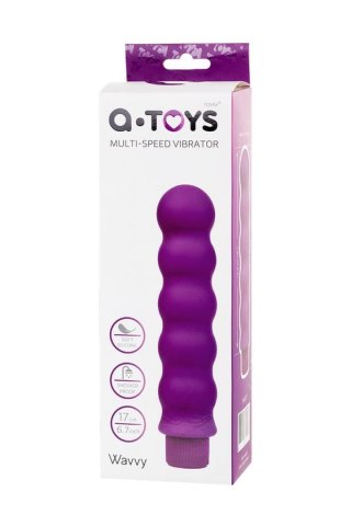 A-TOYS, Vibrator, Silicone, Purple, 17 cm A-Toys