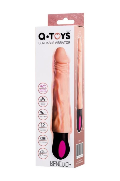 A-TOYS Vibrator with heating TPE 12 speeds bendable rechargble A-Toys