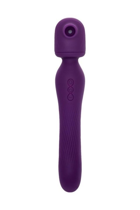 JOS Stimulator 2 in 1 Kisom, silicone, purple, 13 cm JOS