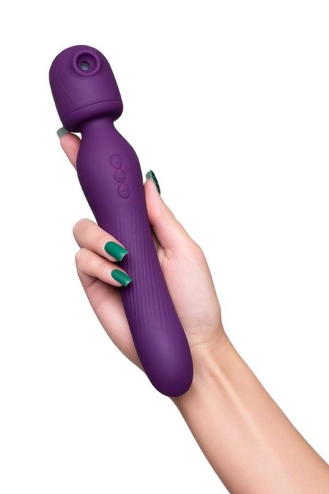 JOS Stimulator 2 in 1 Kisom, silicone, purple, 13 cm JOS