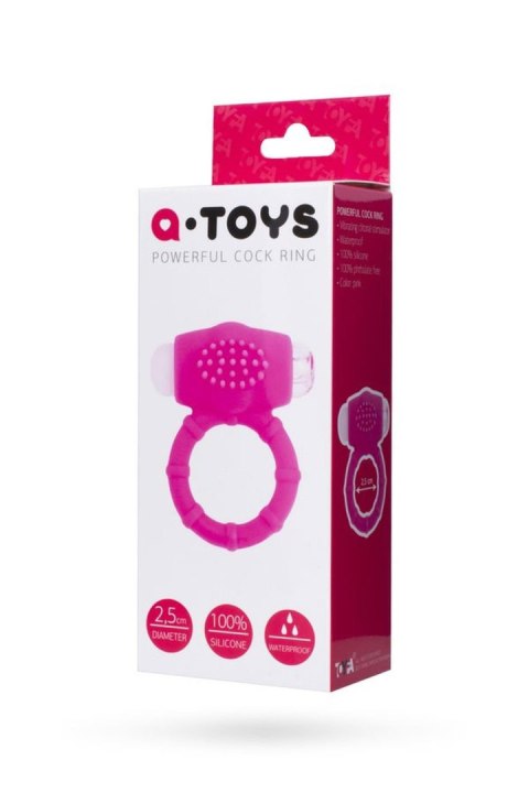 A-TOYS, Penis VibroRing, Silicone, Pink, O2.5 cm TOYFA - Boys of Toys Sp. z o.o. (dystrybutor)
