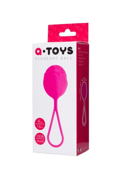 A-TOYS,Vaginal ball, Silicone, Pink, O 3.5 cm TOYFA - Boys of Toys Sp. z o.o. (dystrybutor) A-TOYS,Vaginal ball, Silicone, Pink, O 3.5 cm TOYFA - Boys of Toys Sp. z o.o. (dystrybutor)