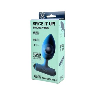 Anal Plug with Rechargeable Bullet Spice it Up Perfection 2.0 Intimate Distribution