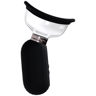 Dazzling - Rechargeable Vulva and Breast Pump - Black SHOTS